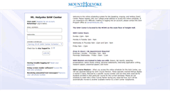 Desktop Screenshot of mtholyoke.mywconline.com