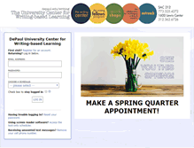 Tablet Screenshot of depaul.mywconline.com